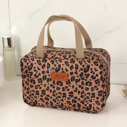 Detalle de Aucuu Trousse de Toilette Femme Grande – Trousse de Maquillage avec Poignée, Étanche et Portable