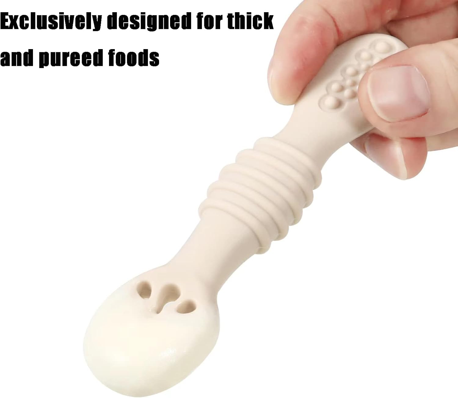 Thumbnail 3 de PandaEar 7 Pack Silicone Weaning Spoons 4-6 Months