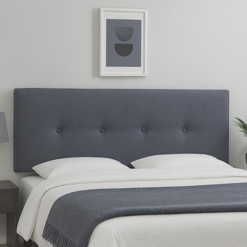 Detalle 2 de Silcar Home Silvi cabecero 145 cm gris oscuro