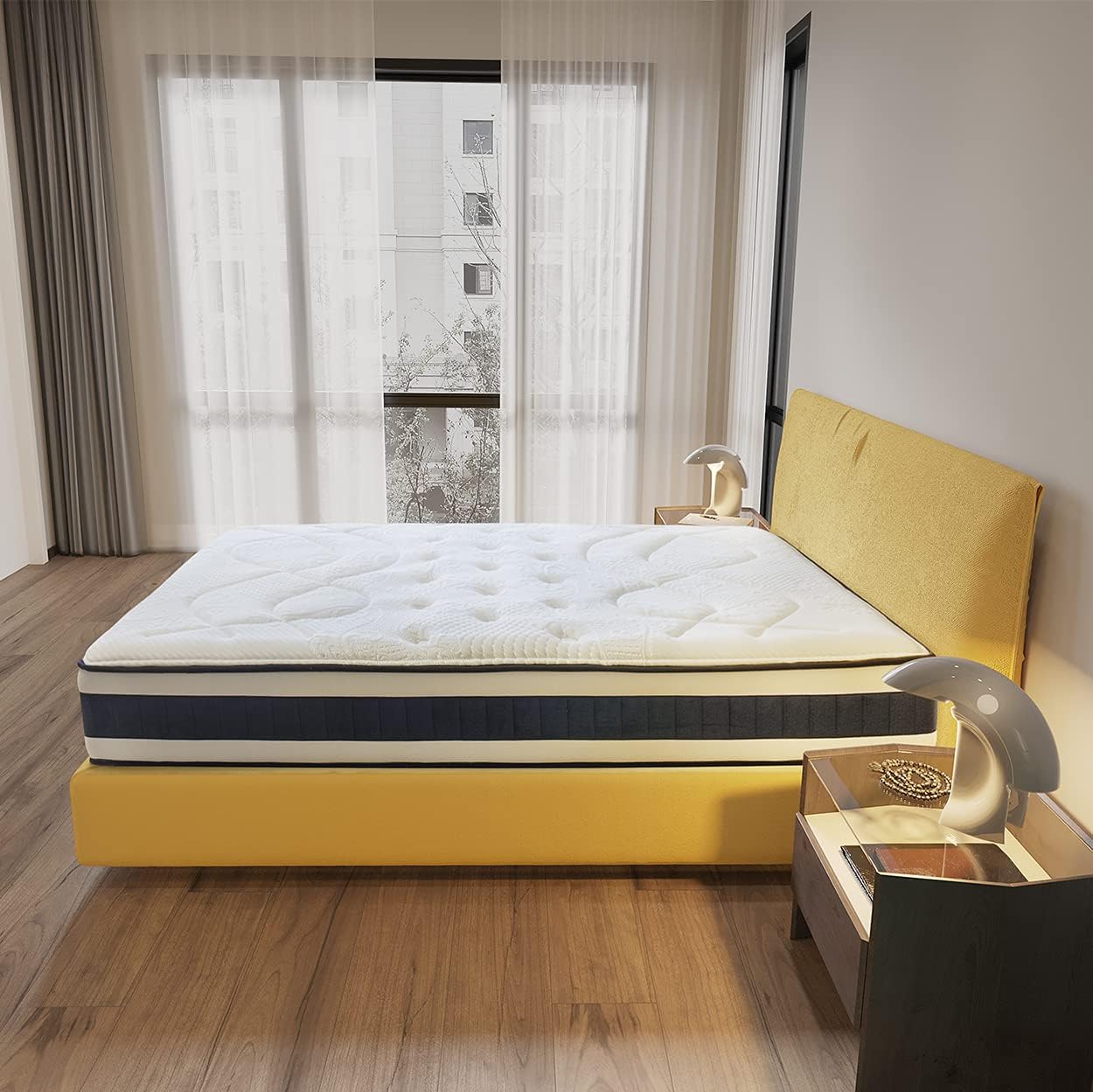 Detalle 2 de KUO Dream Memory Cell Plus: materasso memory foam con gel ViscoTitanium e rinforzo lombare 105x190 cm, 30 cm di spessore