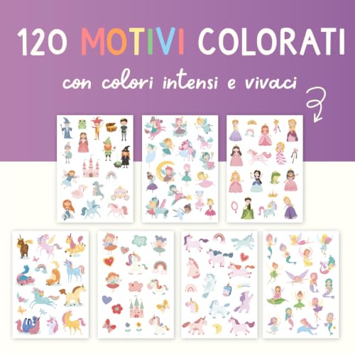 Detalle de Famifidus 120 Tatuaggi per Bambini – dermatologicamente sicuri e skin-friendly
