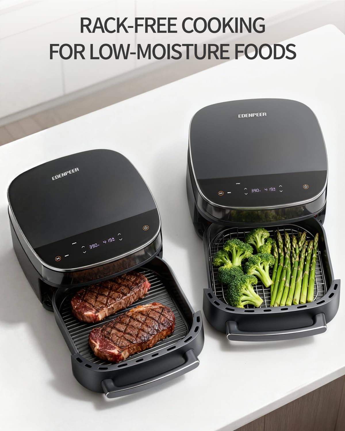 Detalle 2 de EDENPEER Extra Large Air Fryer 6 QT ๐