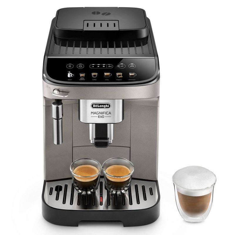 Thumbnail 3 de DeLonghi Magnifica Evo cafetera superautomática 15 bares Titanio/negra (6 bebidas)