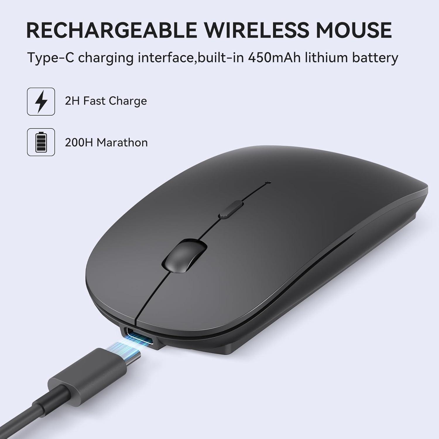 Detalle 2 de RaceGT Bluetooth Maus USB-C Akku mit BT5.4