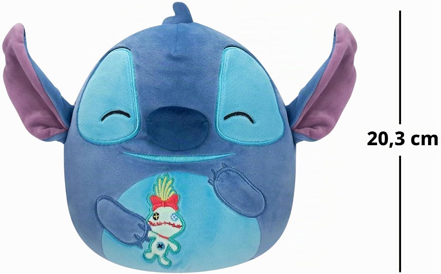 Thumbnail 2 de Squishmallows SQDI00364 Disney Stitch met Scrump pluchen knuffel, 20,3 cm