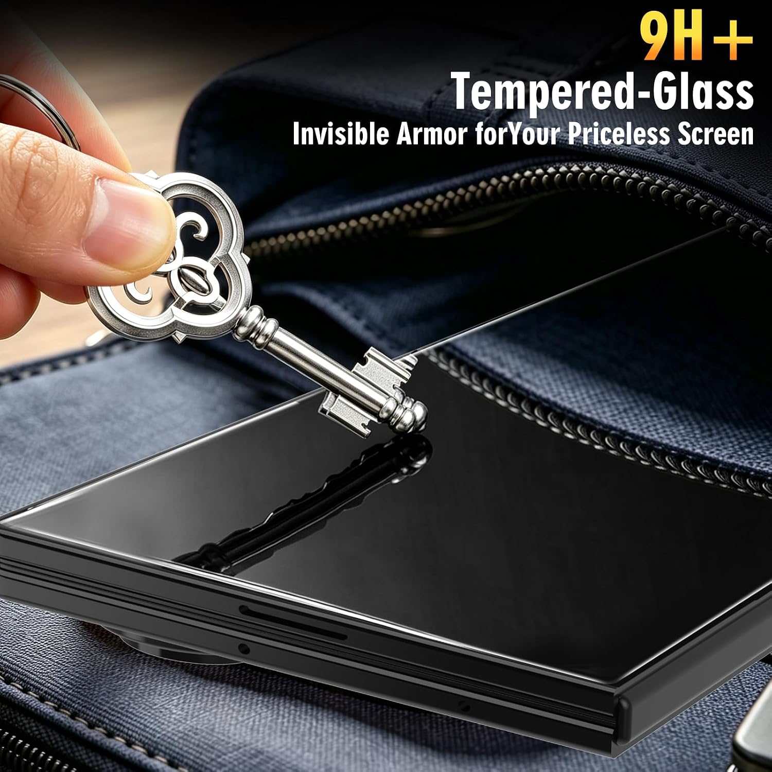 Detalle de SiHPuoy 3-Pack Tempered Glass Screen Protector for Samsung Galaxy Z Fold 8