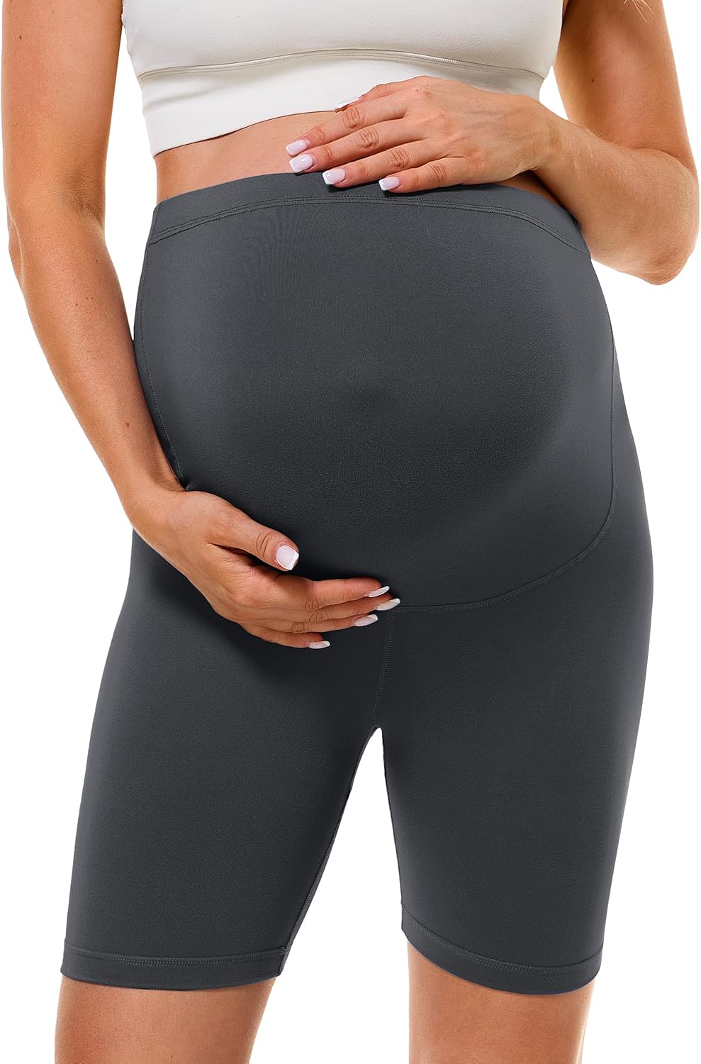 Thumbnail 6 de BAYDI Creamlush Umstandshose Kurz – Umstandsleggings mit verstellbarem Bund, atmungsaktiv und vielseitig