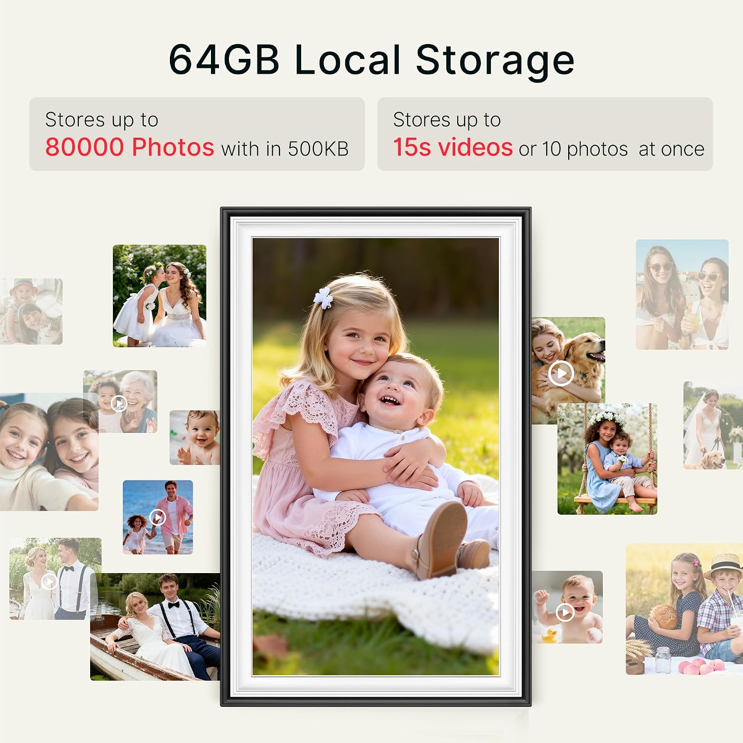 Thumbnail 4 de Frameo Digital Photo Frame WiFi 64GB