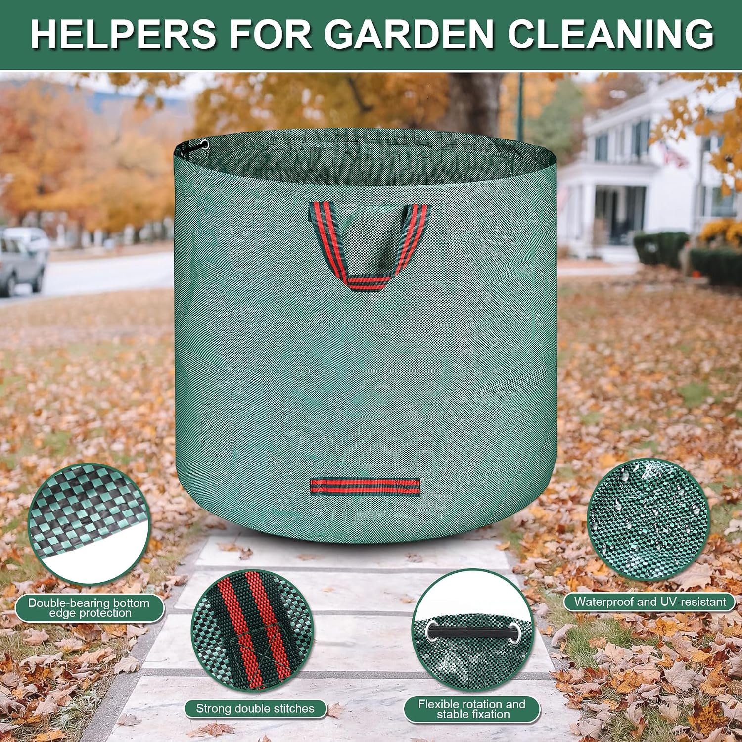 Detalle de Sac jardin 2x500L pliable avec poignées