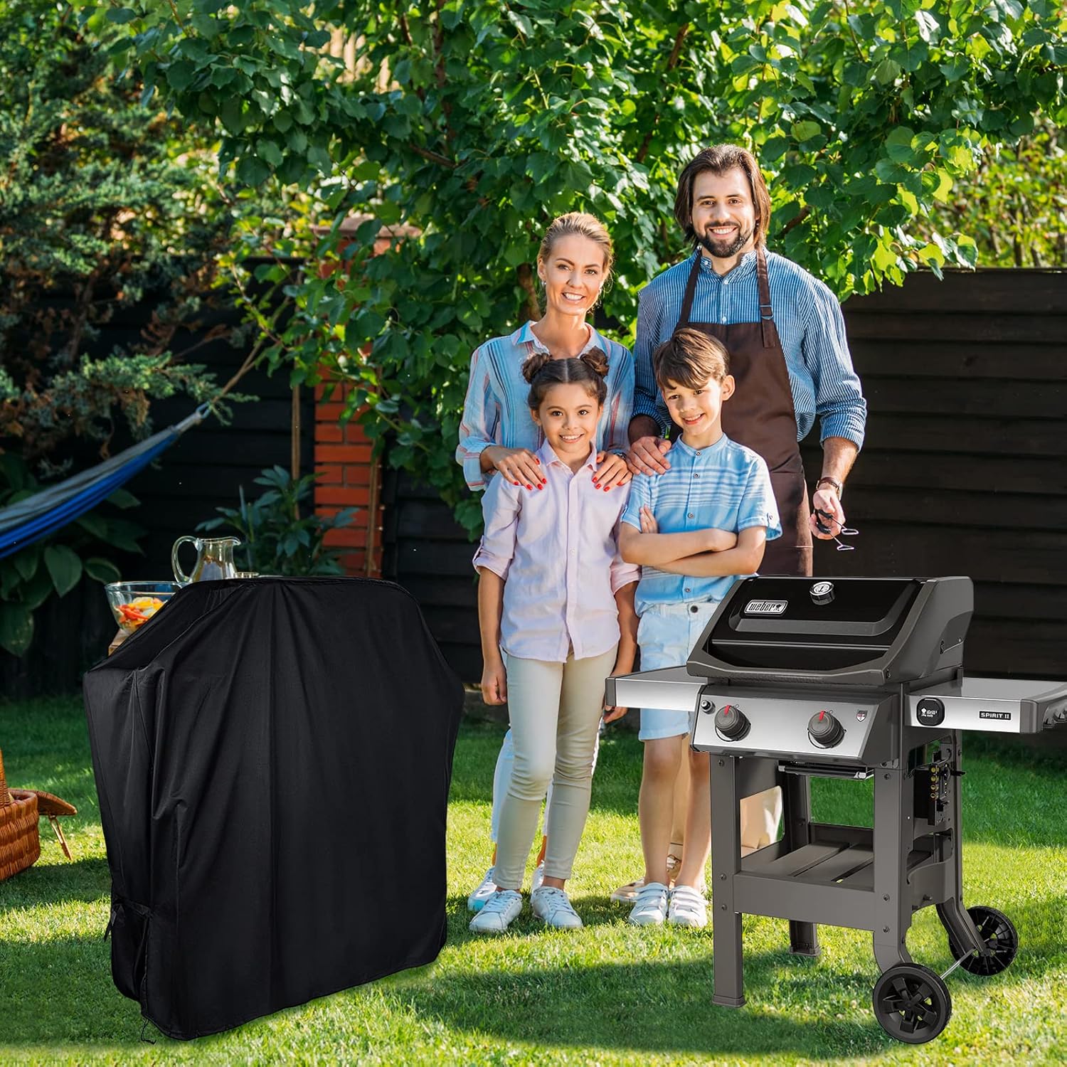 Thumbnail 5 de Housse de protection Mutsitaz pour barbecue à gaz (76 x 66 x 110 cm) étanche et anti-déceptsion