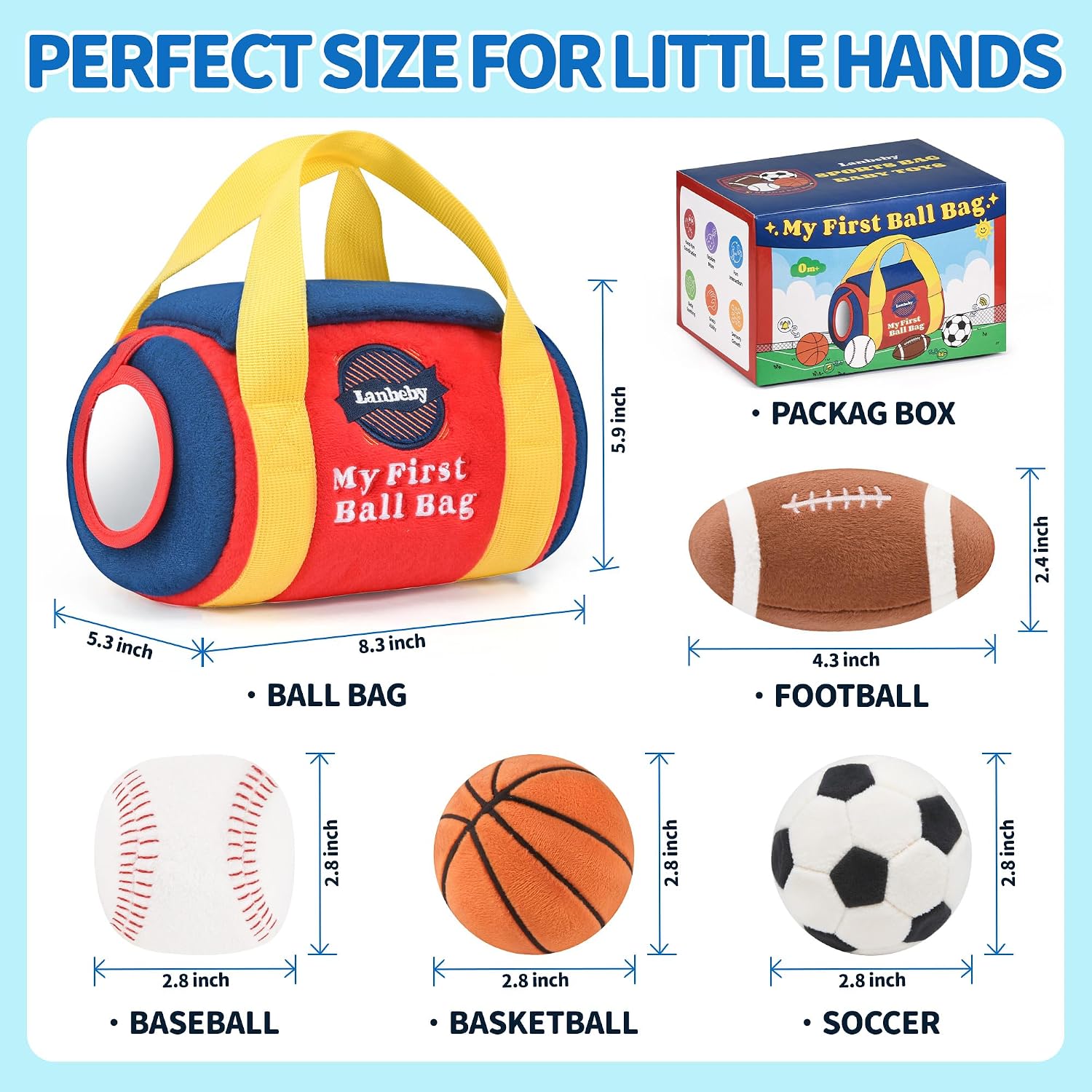 Thumbnail 6 de Baby Sports Toy Set, Four Sensory Balls