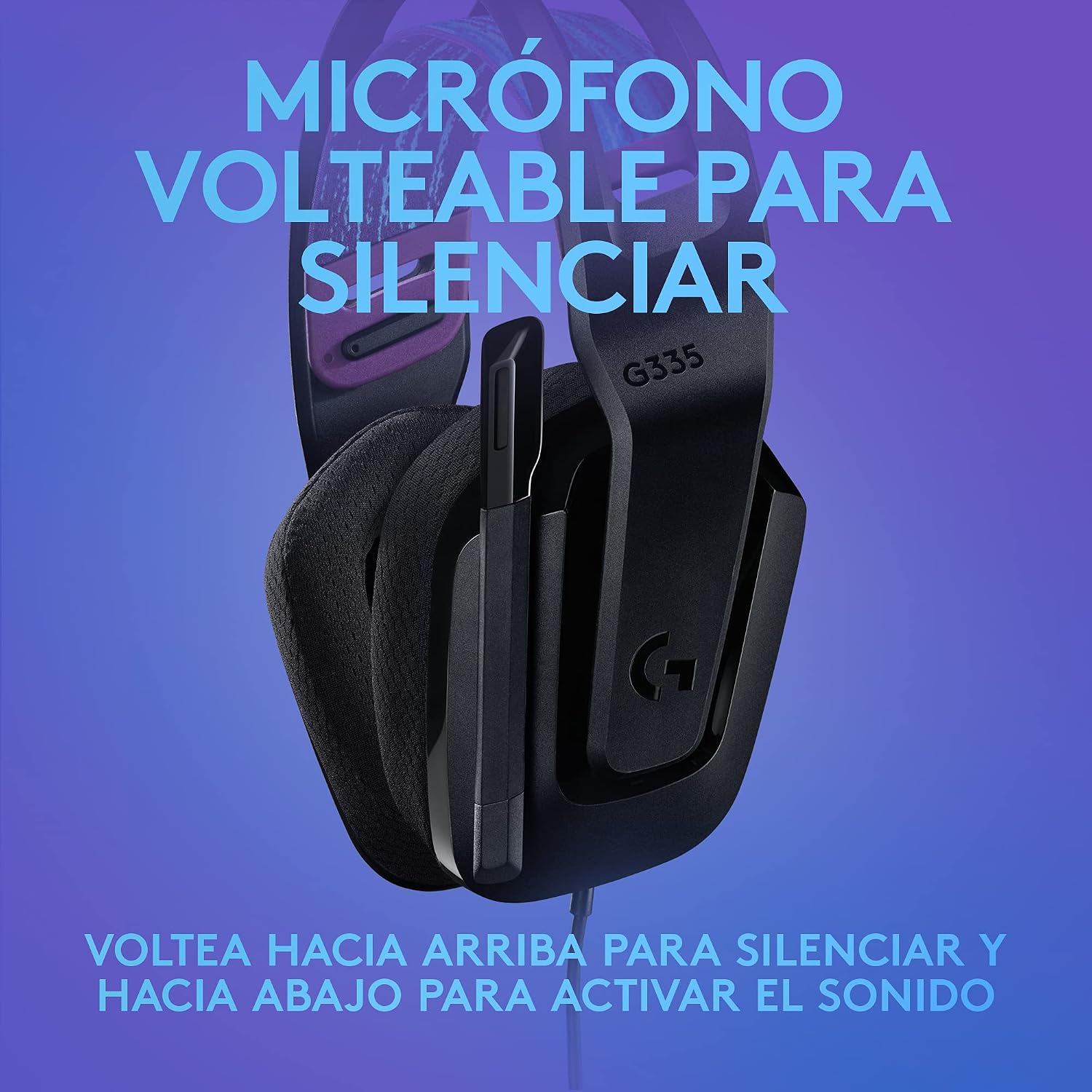 Detalle de Logitech G335: auriculares con cable para gaming
