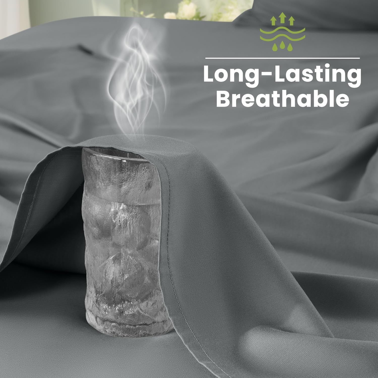 Detalle 2 de Shilucheng Bamboo-Derived Rayon Sheets, Queen