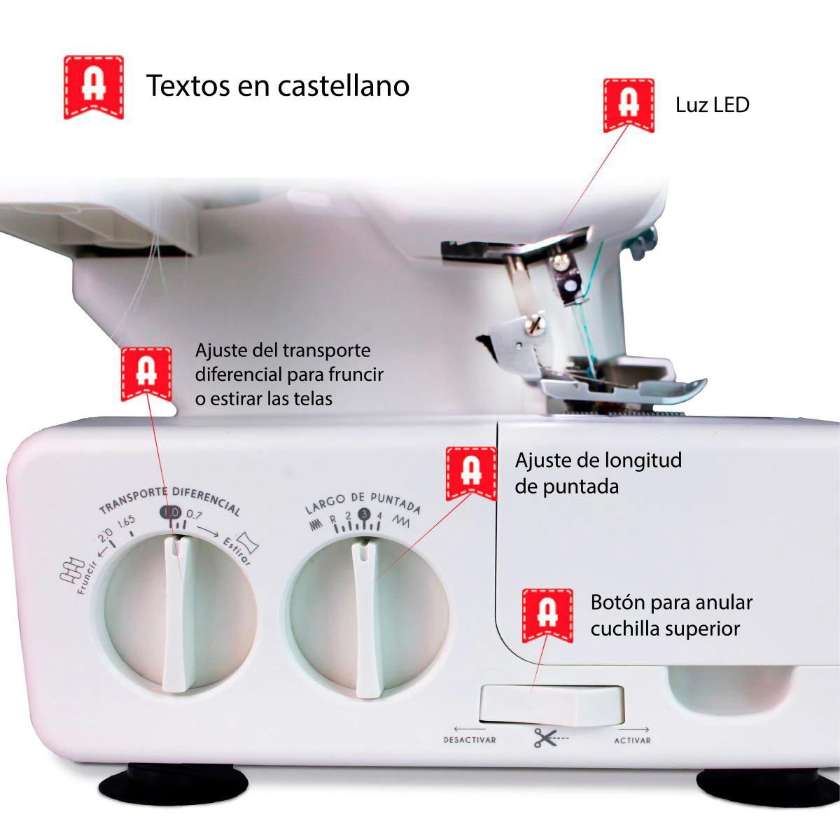 Thumbnail 5 de Alfa Overlock 8707+ máquina remalladora ⚙️