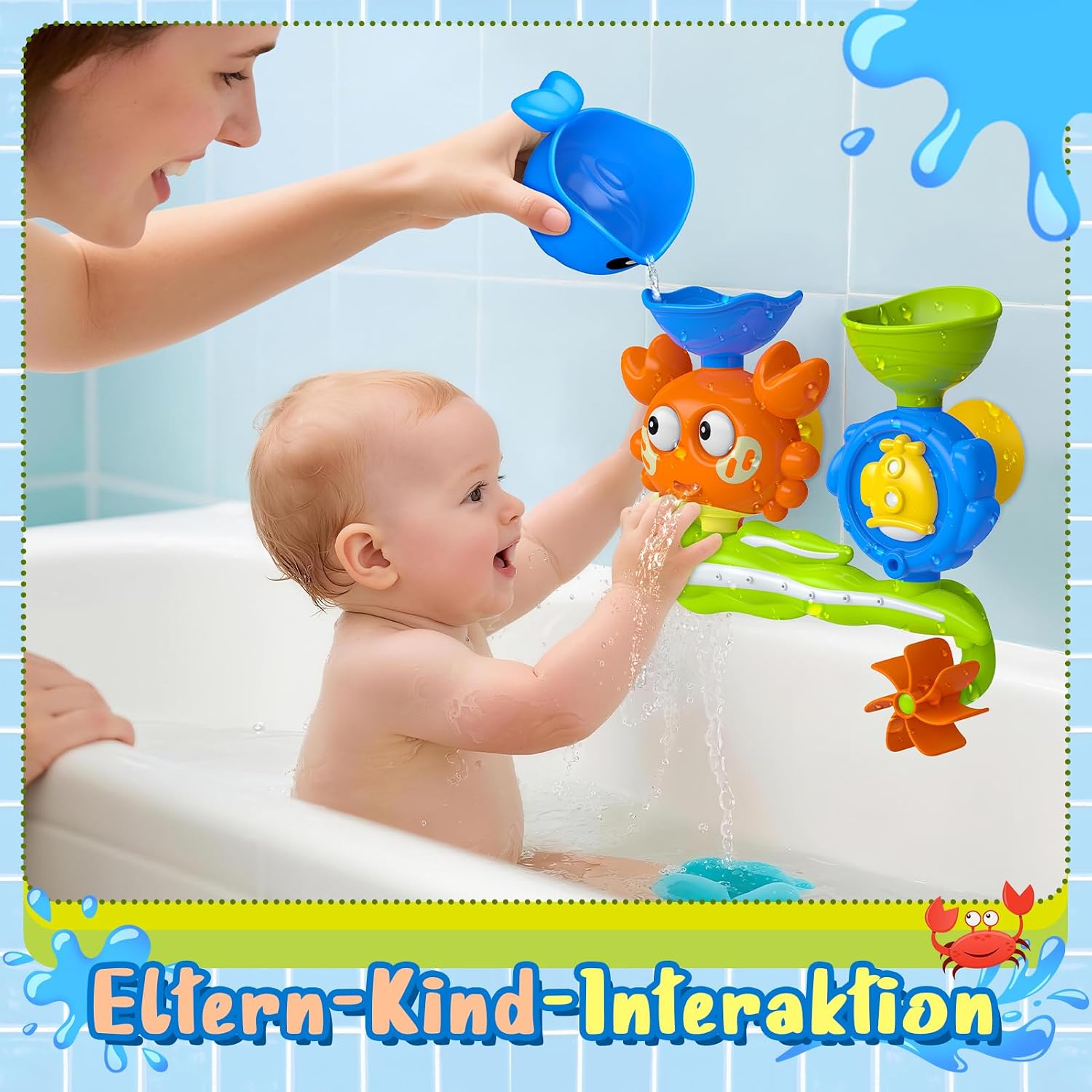 Thumbnail 2 de Bath Toys for Kids: Monkey-Skies Bath Toy with Suction Cup for Safe, Educational Bath Time