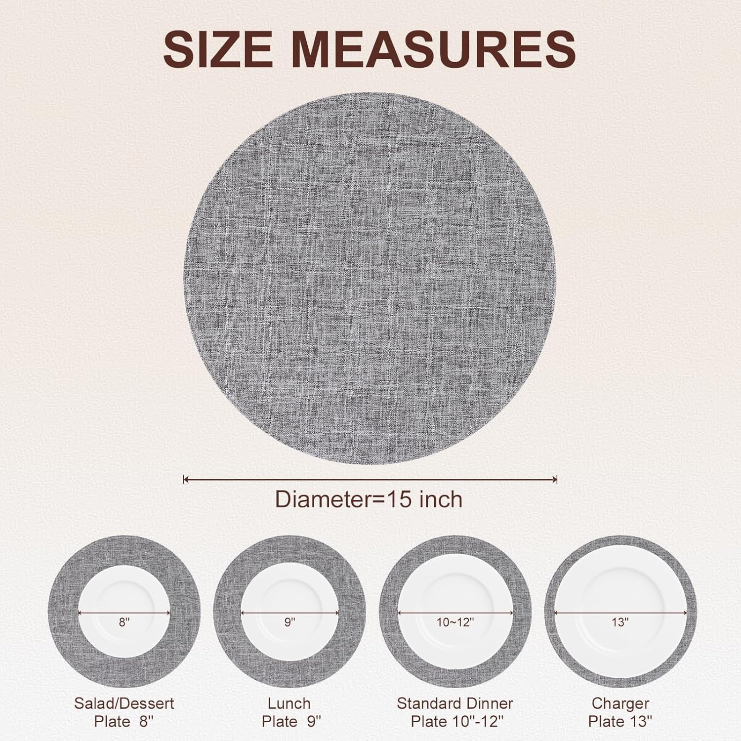 Thumbnail 2 de Homing Round Placemats, 15-Inch