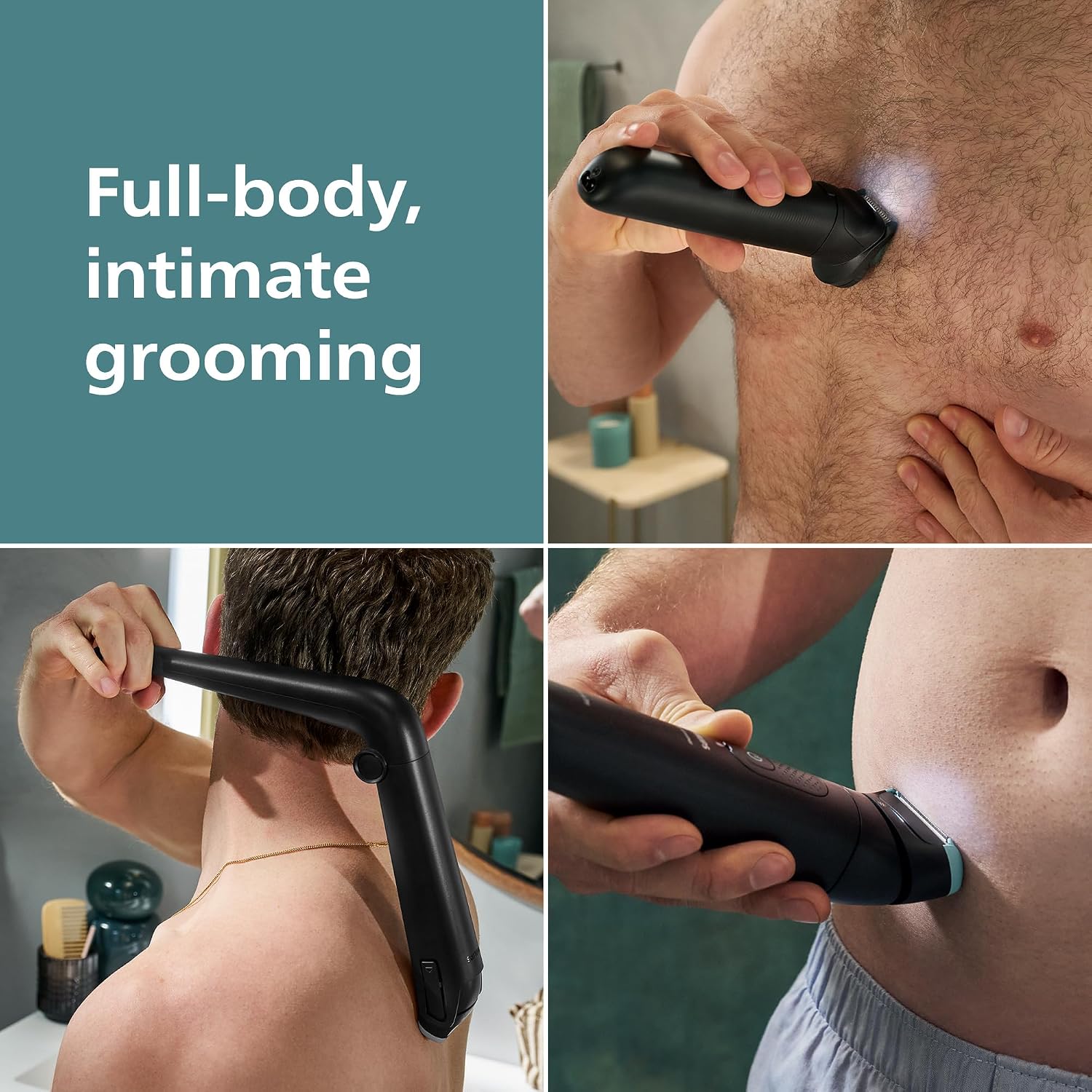 Detalle 2 de Philips BG7480/15 Body Groomer 7000 — 120 min runtime 🪒