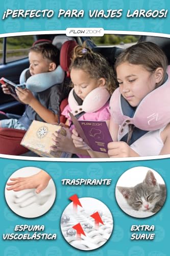 Thumbnail 4 de FLOWZOOM Comfy Kids: Almohada de Viaje Viscoelástica para Niños de 3 a 5 Años