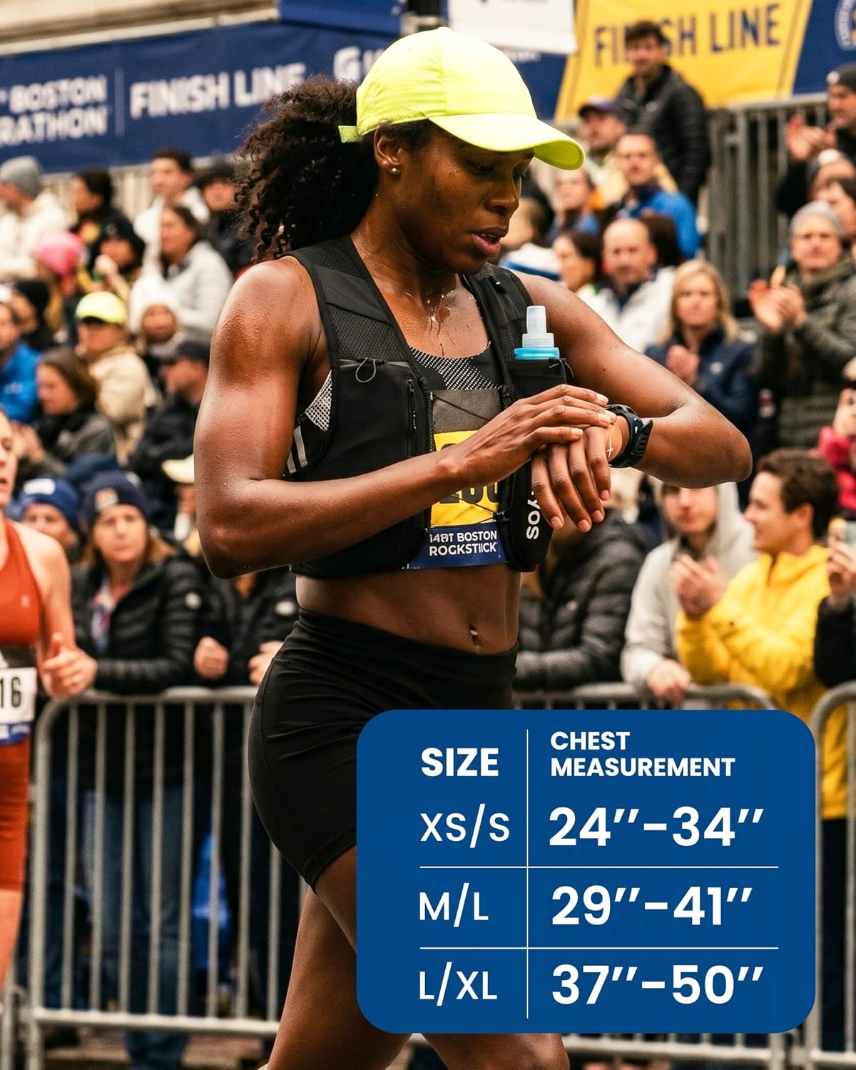 Thumbnail 3 de Oiuyos Running Vest for Women & Men — Adjustable Chest Straps, 500ml Hydration Flask, 8 Pockets, Lightweight Reflective Vest