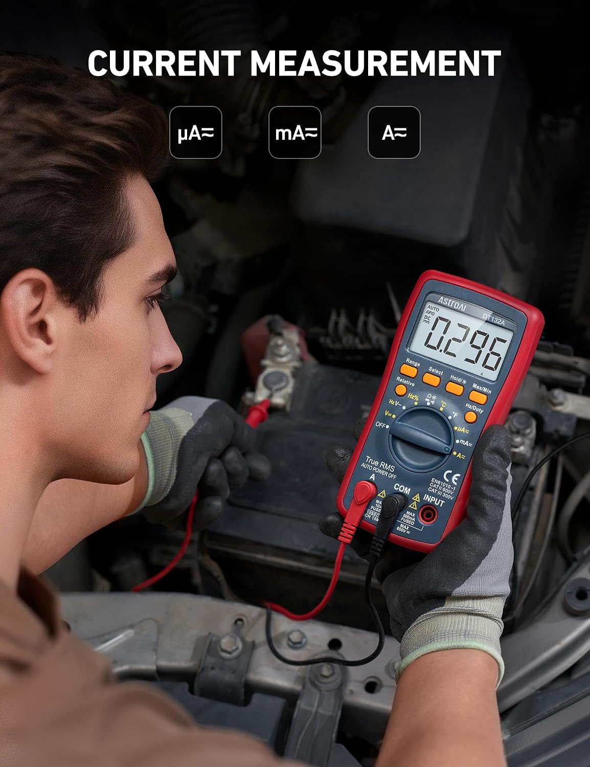 Detalle de AstroAI Digital Multimeter 132A