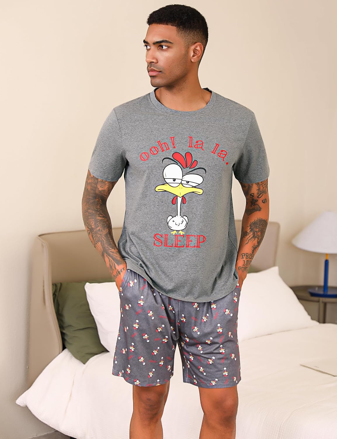 Detalle 2 de Jezonga Pyjama Homme Coton Été Court