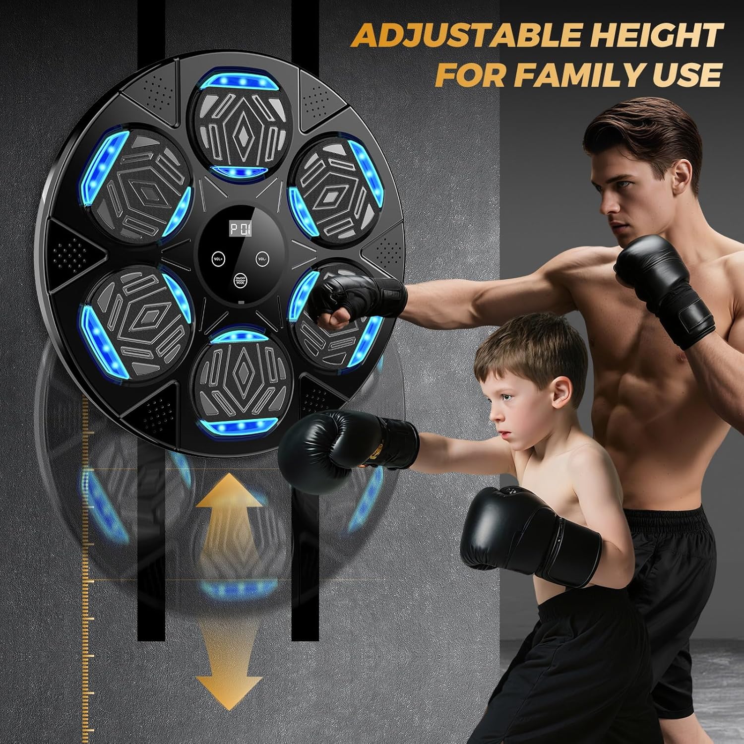 Thumbnail 6 de LOLBOX 2026 Music Boxing Machine for Adults and Kids with Bluetooth & Wall Mount Gloves