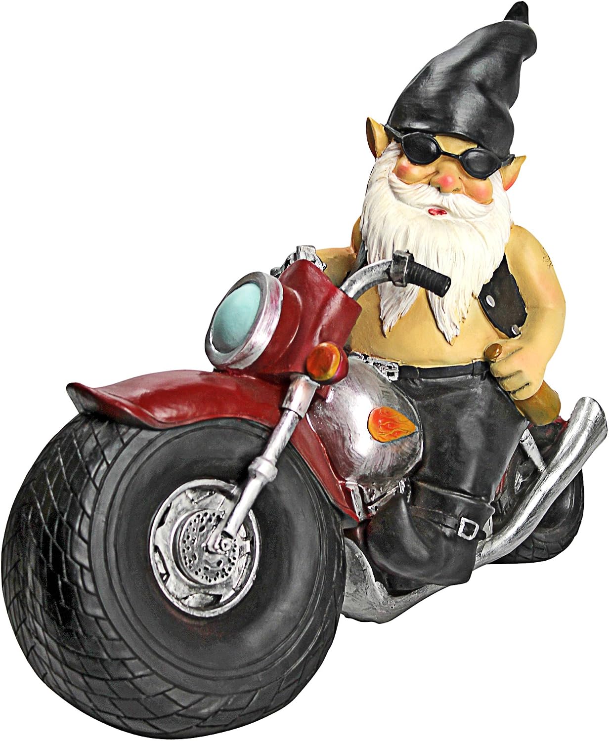 Thumbnail 4 de Design Toscano QM7512103 – malowana figurka ogrodowa krasnala motocyklisty