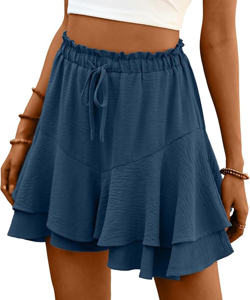 Thumbnail 1 de ABINGOO Damen Shorts Sommer mit Rüschen – Leicht, luftig, hoher Taille