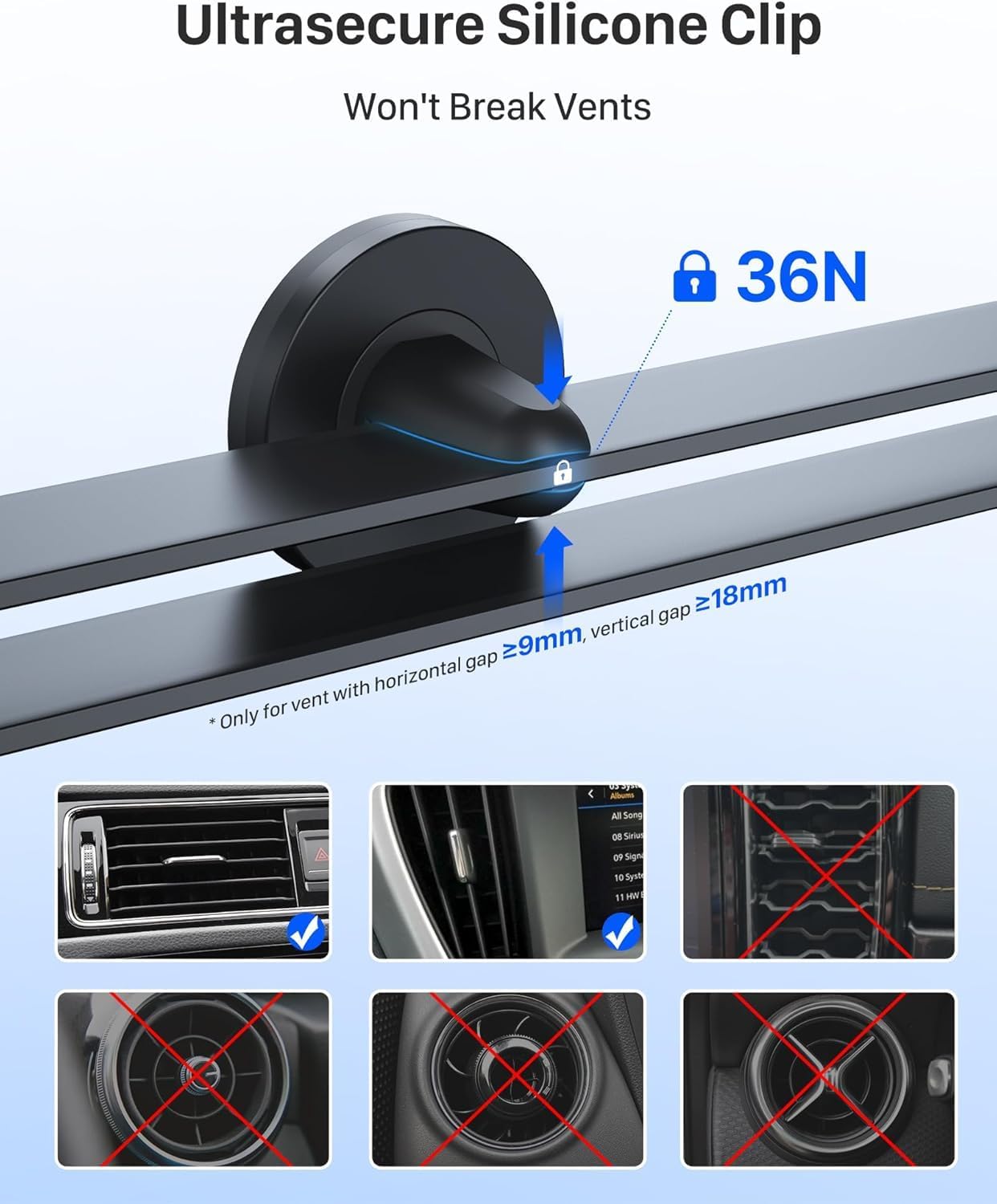 Detalle 2 de YOSH Magnetic Phone Holder 2-Pack