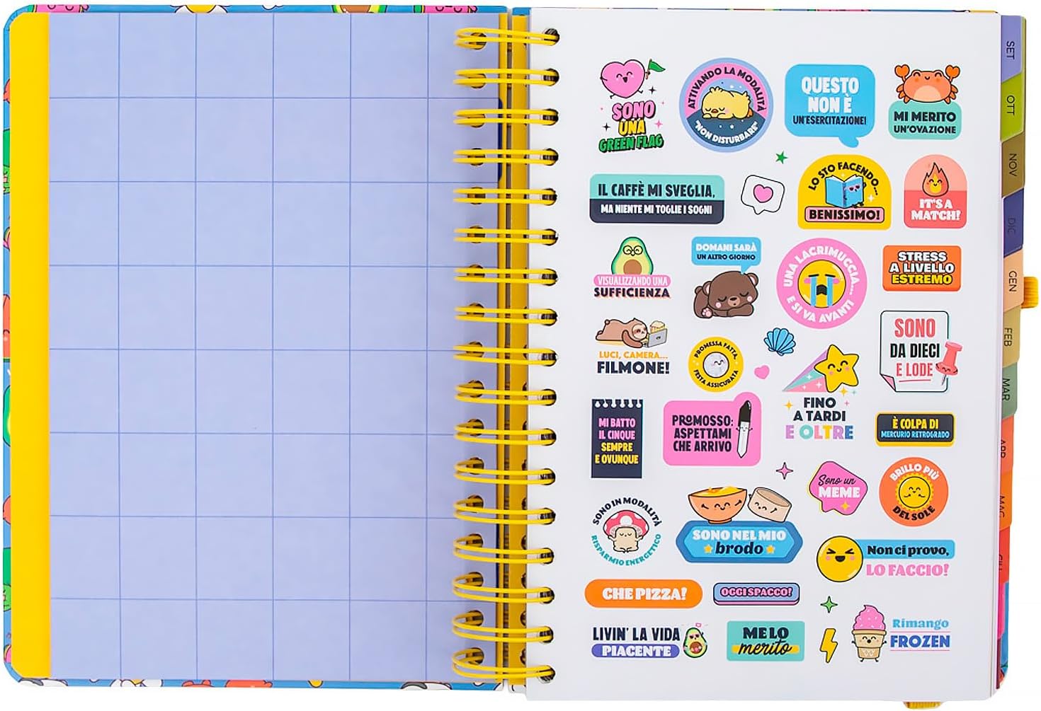 Detalle 2 de Diario scolastico Mr. Wonderful 2026-27 Giornaliero – Nel mio mondo: pianificazione quotidiana con stile