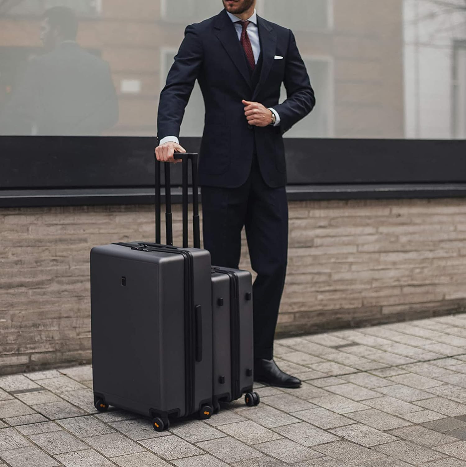 Detalle 2 de LEVEL8 Checked Luggage 24" lightweight hardside suitcase