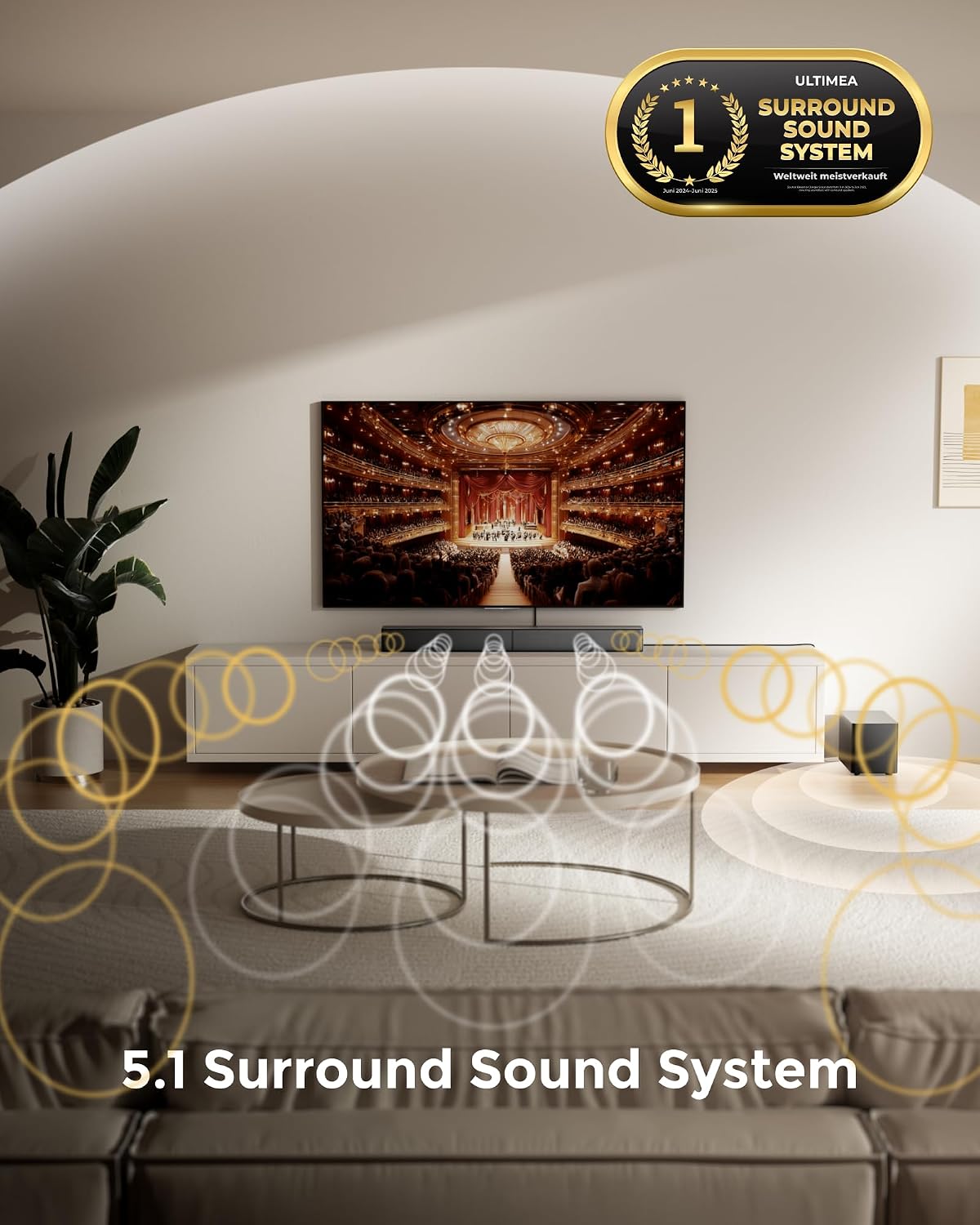 Detalle 2 de Ultimea 5.1ch Soundbar mit Dolby Atmos 340 W