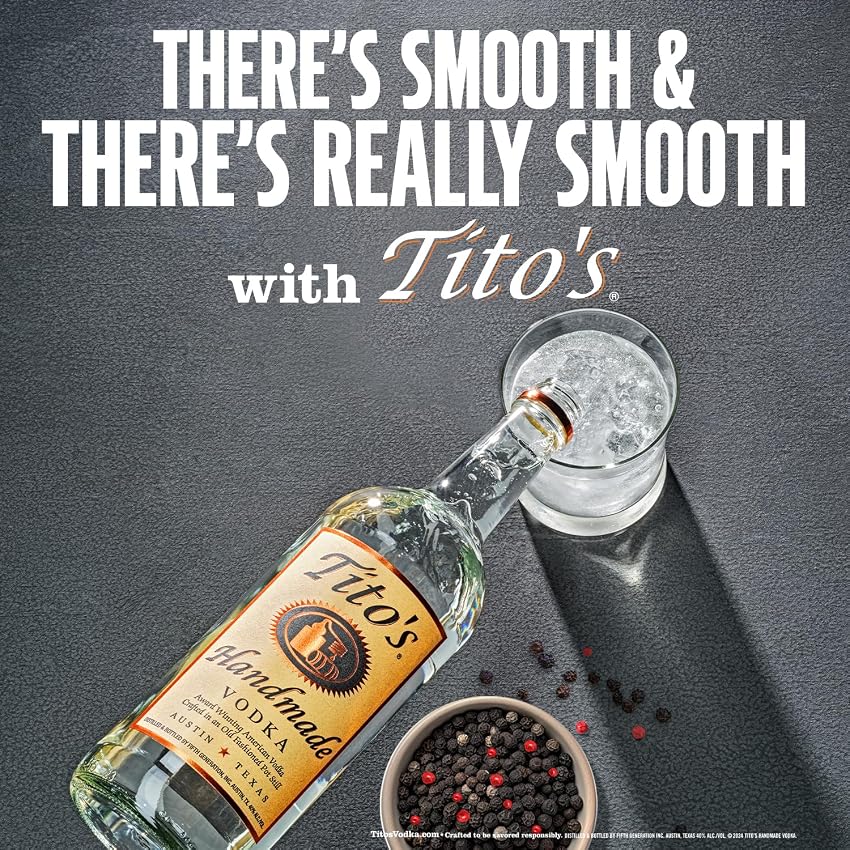 Detalle de Tito’s Handmade Vodka Artesanal 🍸 Sin Gluten 700ml