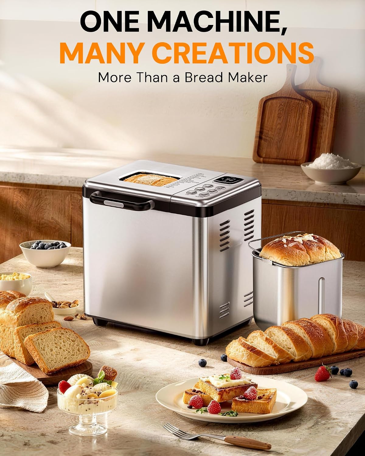 Detalle 2 de OSIPOTO Bread Maker, 2LB Capacity