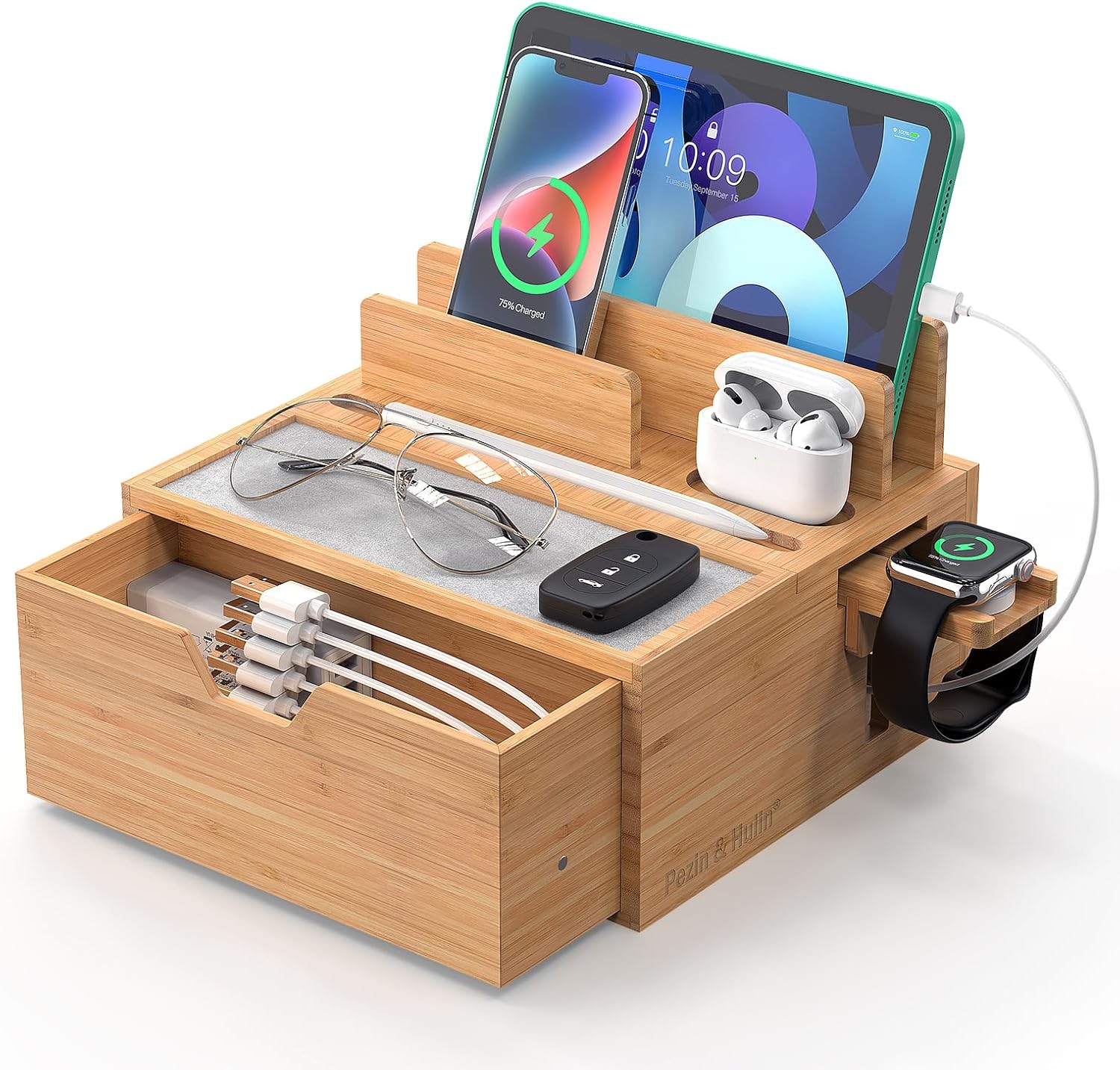 Pezin & Hulin Bamboo Charging Dock Rack