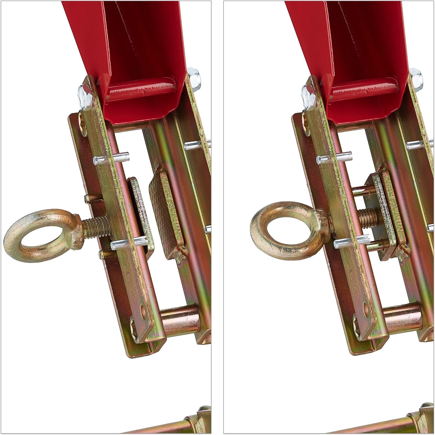 Thumbnail 6 de Relaxdays Cavalletto Taglialegna con Supporto Motosega — Pieghevole, Portata 120 kg, Dorato