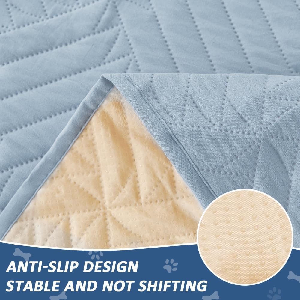 Thumbnail 2 de DUJUIKE protège-matelas imperméable 90x135 cm lavable (alèse pour incontinence, bleu)