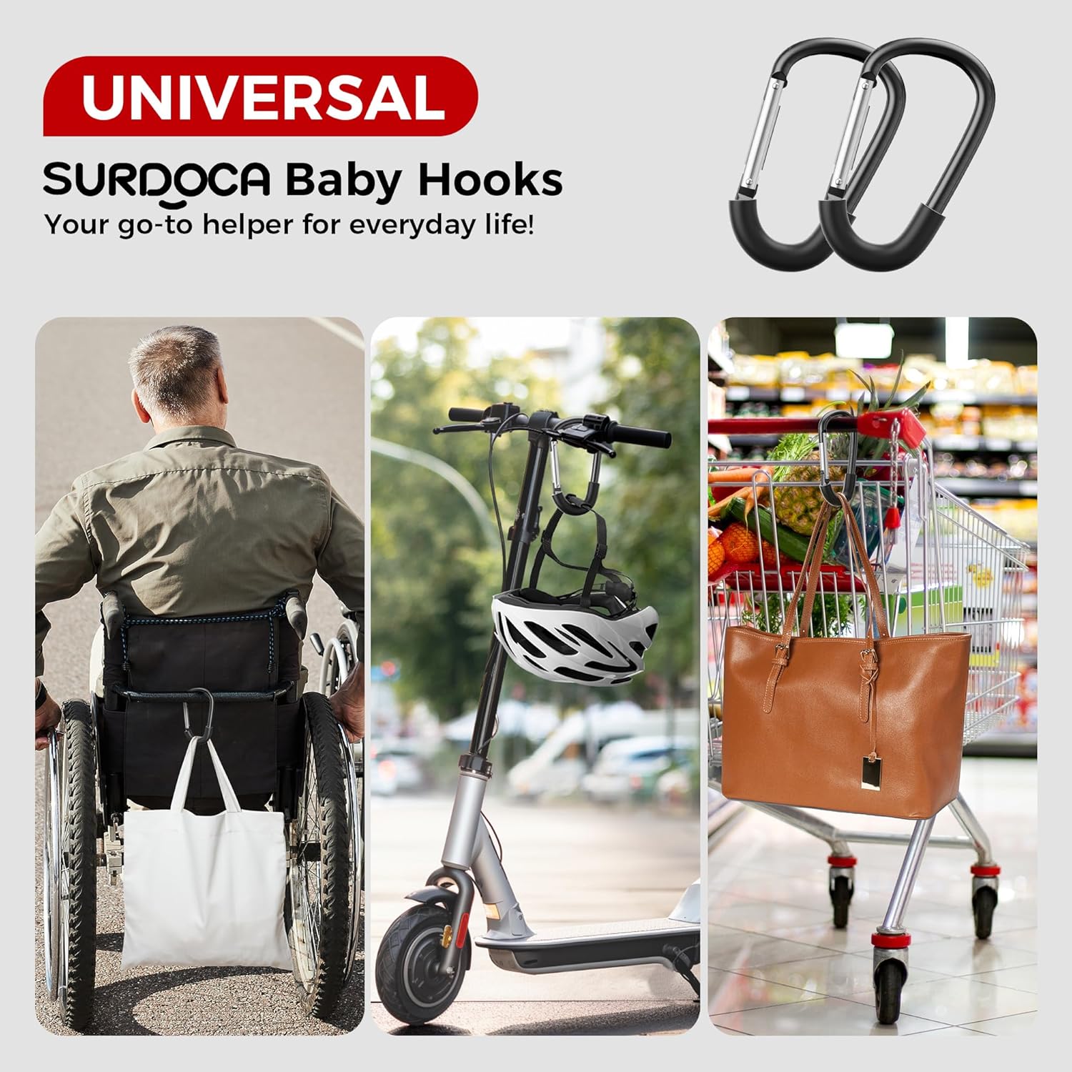 Thumbnail 5 de SURDOCA Buggy Clips 2 pack — stroller hooks