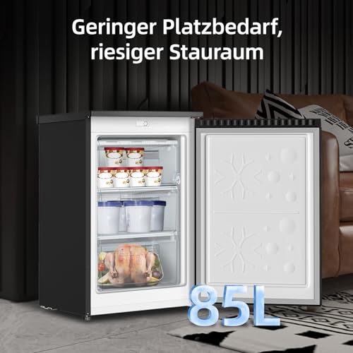 Detalle de CHiQ 85L Gefrierschrank CSD95BC – zuverlässige Lagerung mit schneller Gefrierleistung