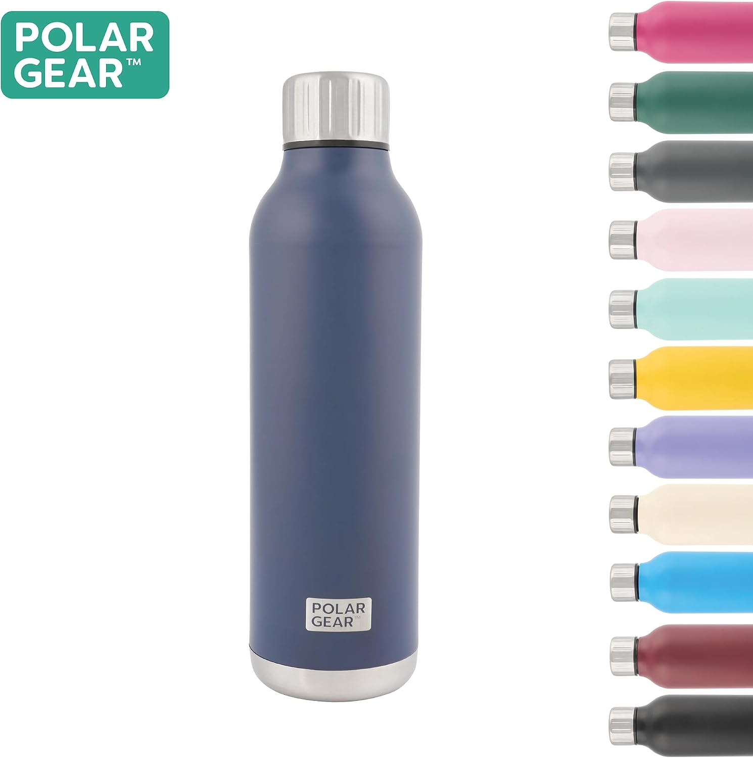 Thumbnail 4 de Polar Gear 500ml Stainless Steel Water Bottle Indigo