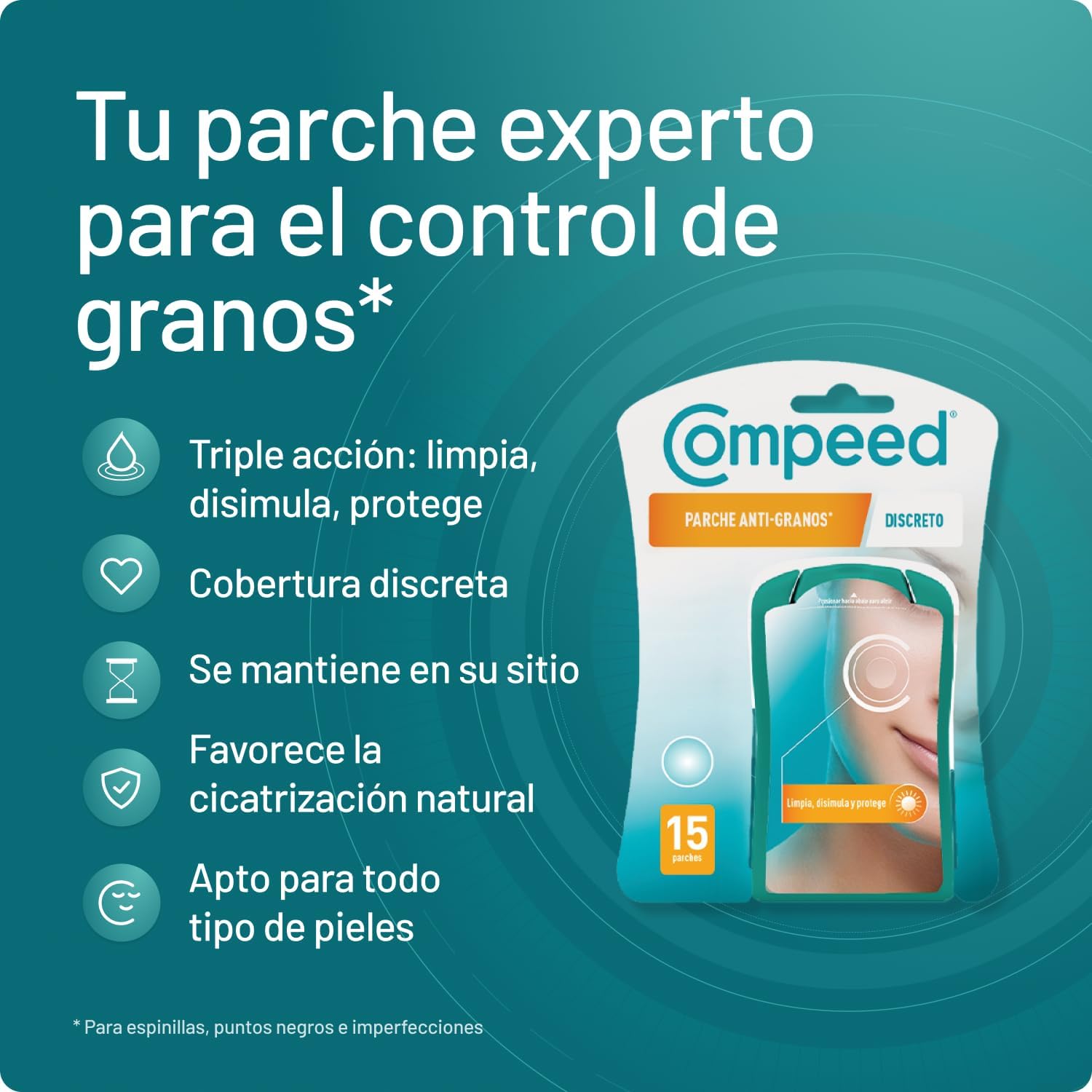 Detalle de COMPEED Parche Anti-Granos 15 uds
