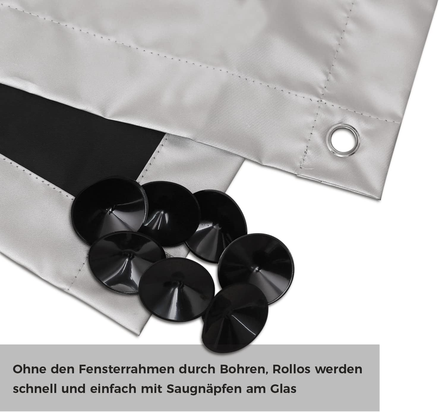 Detalle de Update Sonnenschutz Dachfenster Rollo Verdunkelungsrollo – Verdunkelungsstoff für Velux- und Roto-Fenster 96 × 120 cm