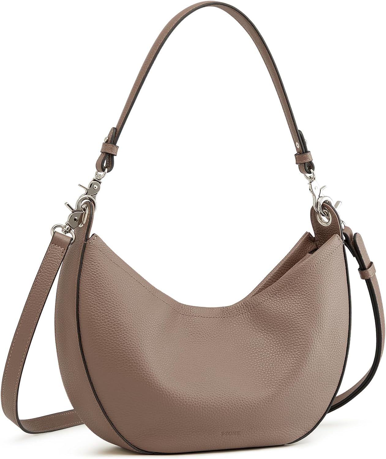 Thumbnail 2 de S-ZONE Soft Genuine Leather Hobo Shoulder Crossbody Bag for Women