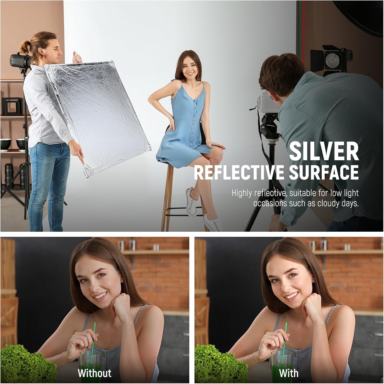 Detalle de NEEWER SF9090F 35x35in Light Diffusion Panel