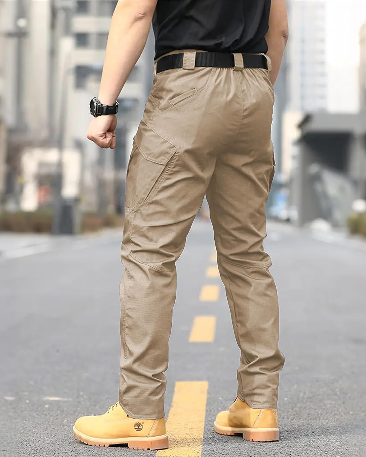 Thumbnail 4 de whox Men's Cargo Pants, Ripstop Water-Resistant Design, 6 Pockets
