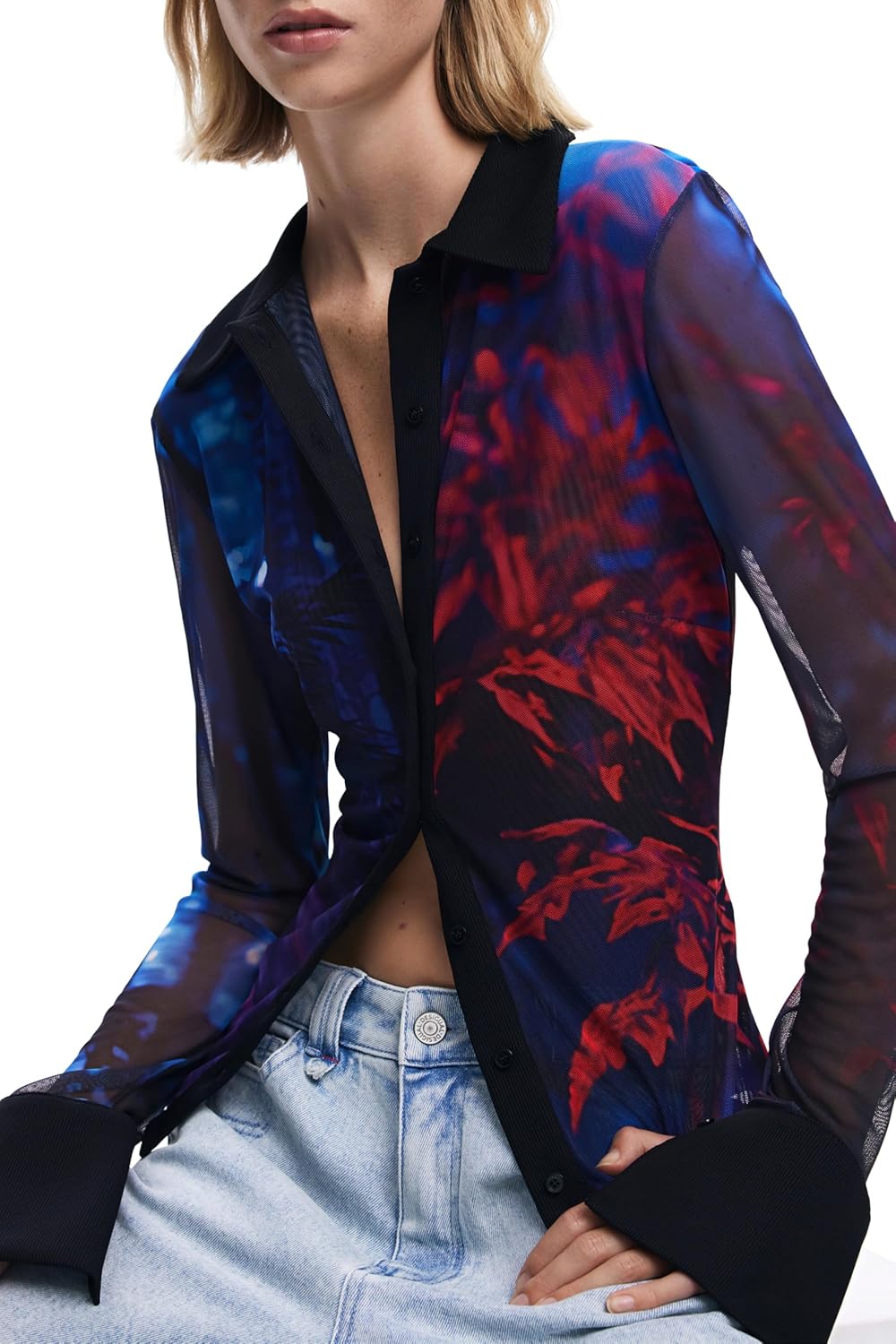 Detalle de Desigual TS_Dietrich Blouse Mujer camisa manga larga