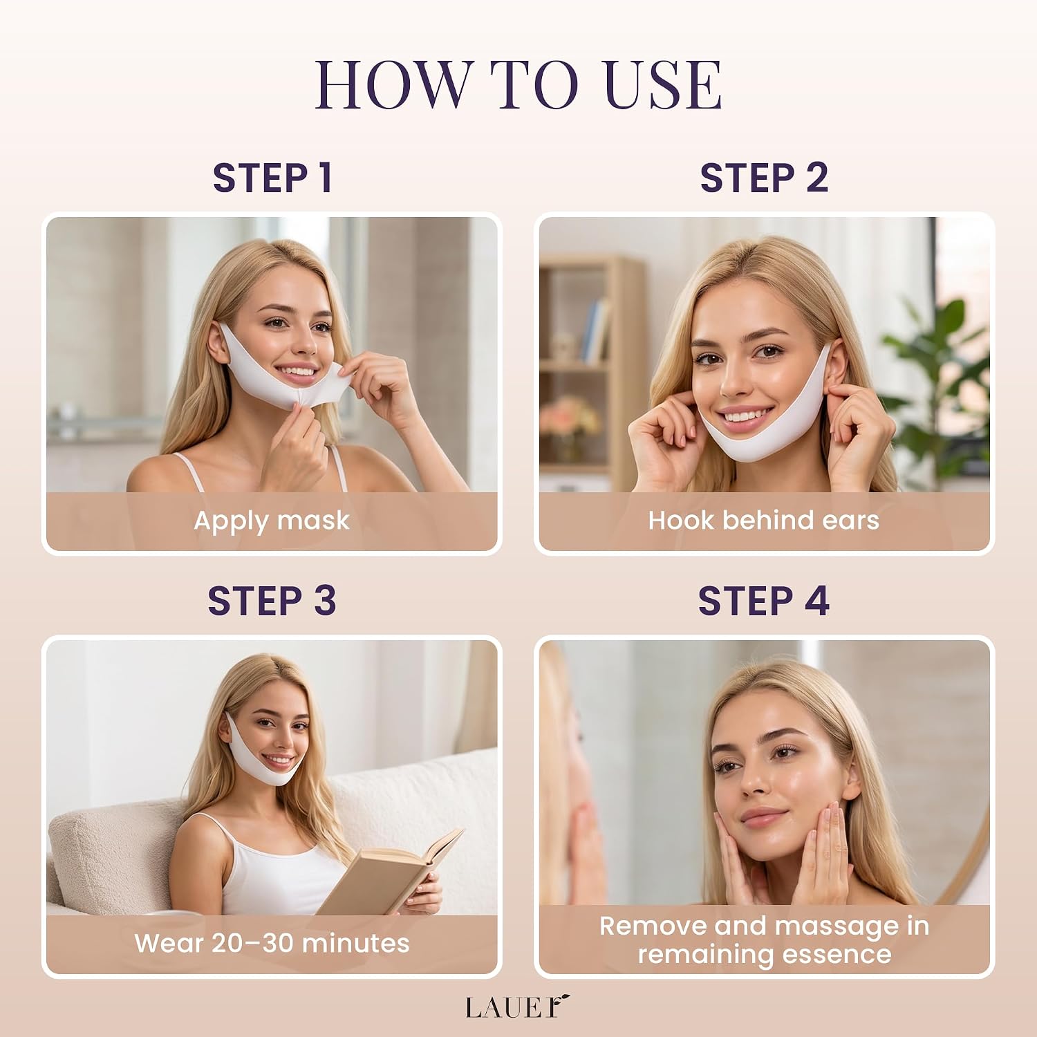 Thumbnail 5 de LAUER COSMETIC Hydrogel Mask, 5 Count