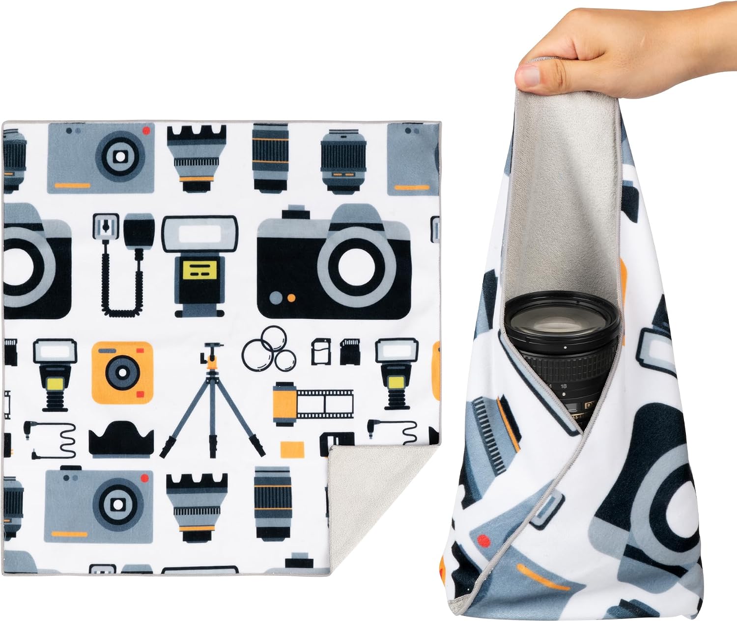 Walking Way Magic Protective Wrap Kit – Funda protectrice autoadhésiva 35 × 35 cm pour appareil photo et accessoires