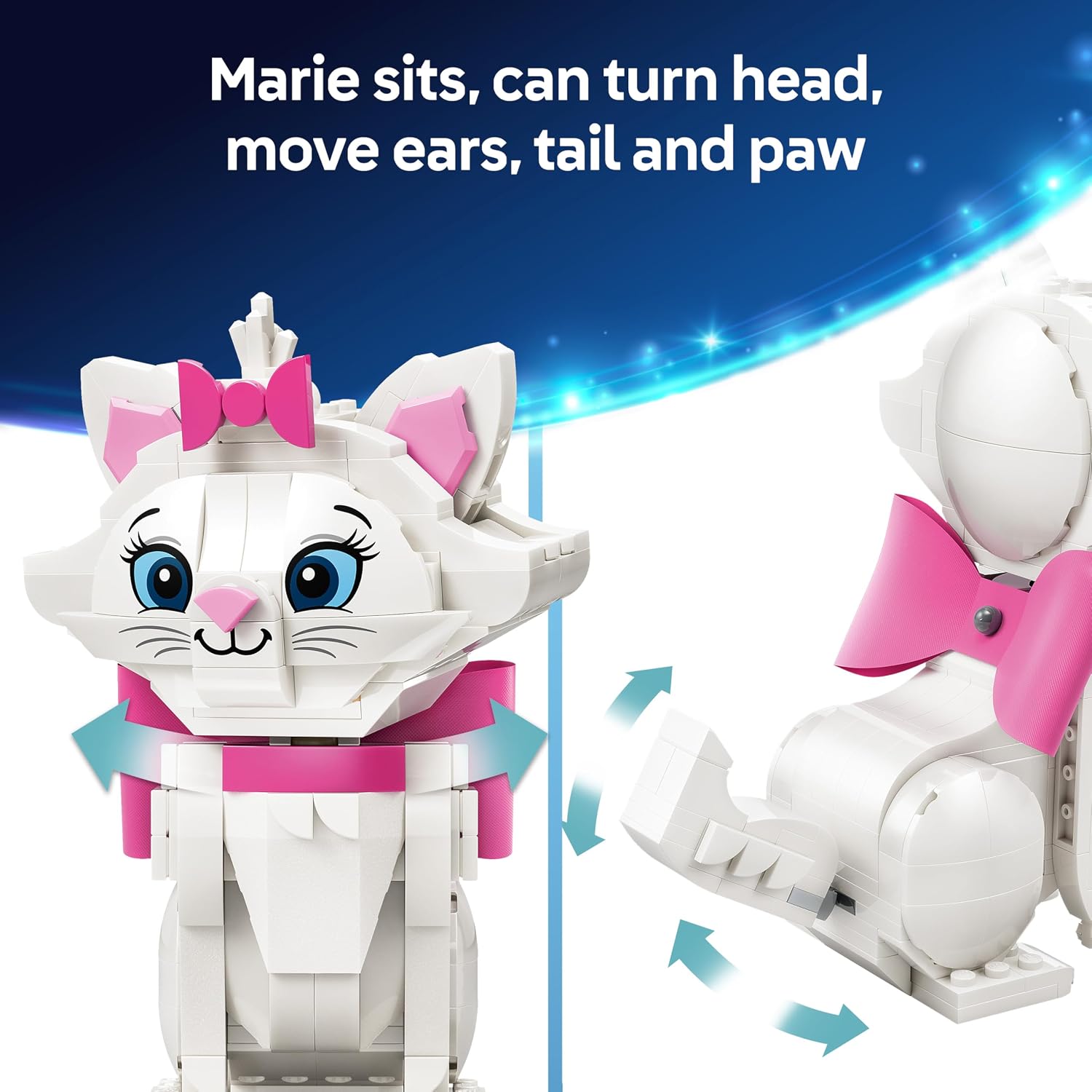 Detalle de LEGO Marie toy cat 43286 figure