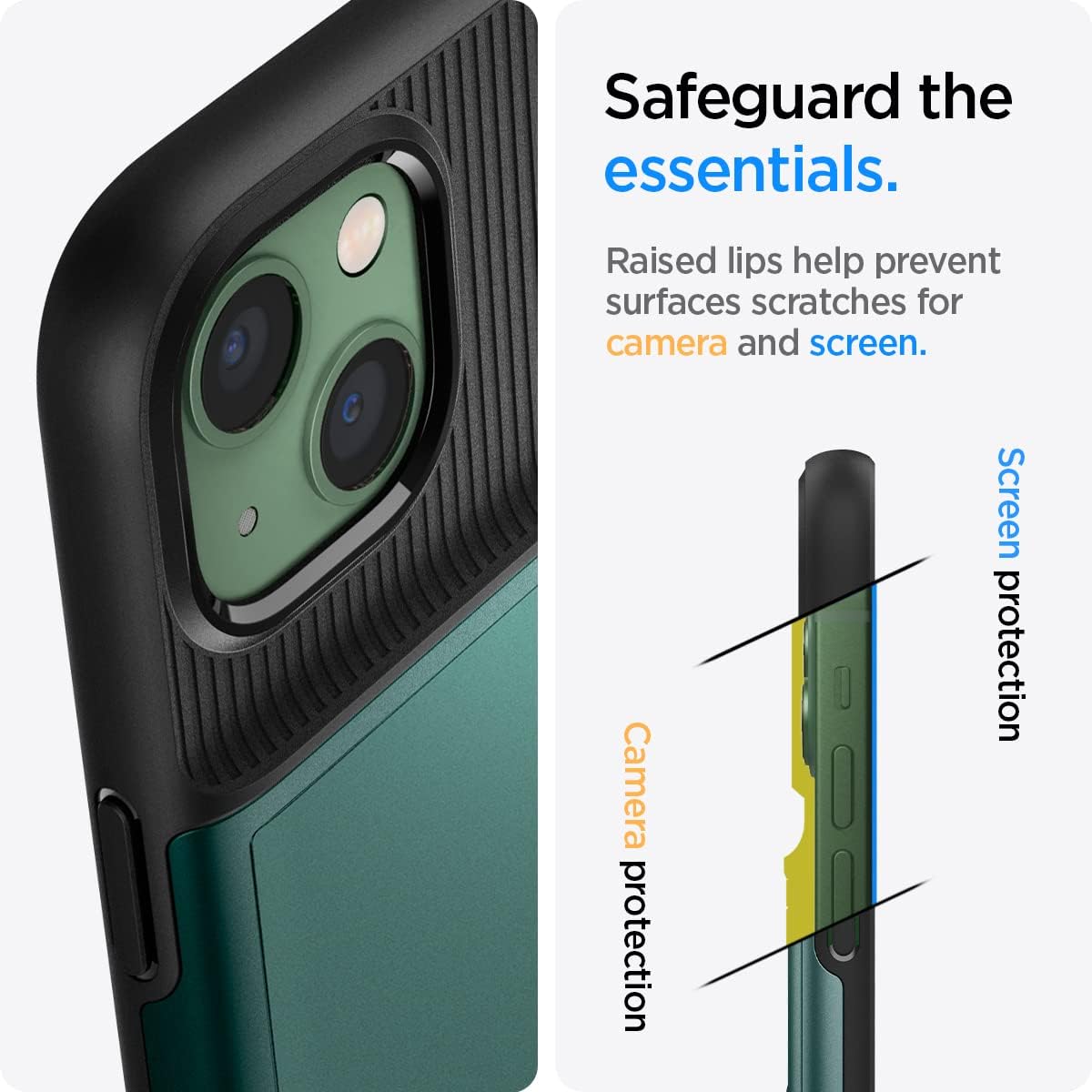 Thumbnail 5 de Coque Spigen Slim Armor CS pour iPhone 13 – Vert Nuit ⚙